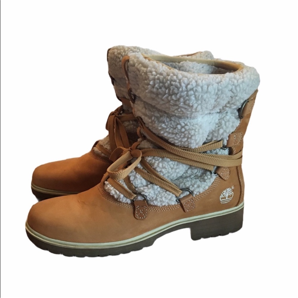 TIMBERLAND Teddy Fleece Ladies Boots - sz 10